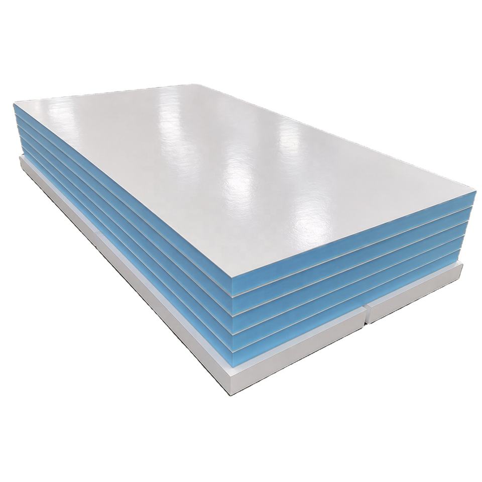 XPS Sandwich Panel Insulation Board Blue Foam Core White Surface Sheet ...