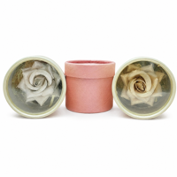 Poudre compacte illuminatrice et blush OEM en forme de rose, lisse, à base de mica, maquillage lumineux, logo personnalisé, cadeaux et vente au détail de produits de beauté