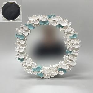 Bán Buôn Bắc Âu Nhựa Dân Gian Nghệ Thuật Trang Trí Nội Thất Bắc Âu Đại Dương Tường Gương Vòng khảm Cá Gương Cá Đồ Trang Trí - Product Image 1