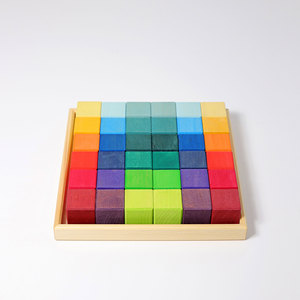 Blocchi Puzzle in Legno, 36 Pezzi Gioco Educativo <span class=keywords><strong>Montessori</strong></span>, Gioco di Costruzione Geometrica 3D Colorato per Bambini - Product Image 1