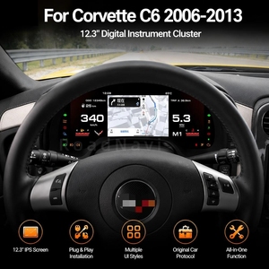 12.3" RoadNavi <strong>Car</strong> Auto <strong>Speedometer</strong> <strong>for</strong> Corvette C6 2006-2013 LCD Digital Cluster <strong>Car</strong> Upgrade Dashboard Instrument - Product Image 4
