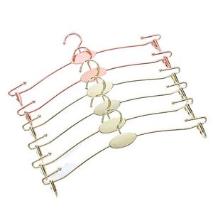 Cintres en métal doré antidérapants pour sous-vêtements, soutiens-gorge, pinces à linge, culottes – Organisateur de rangement pour armoire et séchoir à linge - Product Image 4