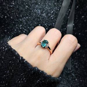 Ruby Ring For Women 18K Gold Plated Round Cut Imitation Diamond Everyday Wear Jewelry - Product Image 4