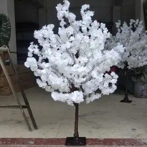 Árvore falsa personalizada, peça central de árvore de flor de cerejeira artificial de 1.2m e 1.5m para decoração de casa de casamento