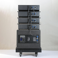 DASN LA1 Haut-parleur alimenté par RMS 1000W Active Concert Stage Line Array Haut-parleur Subwoofer Party Sound System