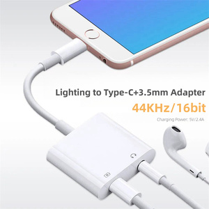 อะแดปเตอร์ช่องเสียบหูฟังแบบ2 in 1อะแดปเตอร์ <span class=keywords><strong>USB</strong></span> Type C ขนาด <span class=keywords><strong>USB</strong></span>-C เป็น3.5มม. สำหรับการโทรและชาร์จไฟ - Product Image 3