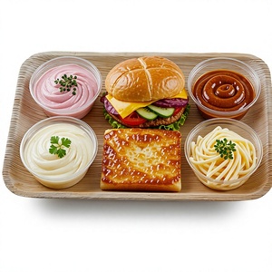 Bandeja Rectangular Plana Desechable de Hoja de Palma de 10x6 Pulgadas, Ecológica, Ligera, Biodegradable, Apta para Microondas, Impermeable, Apta para Congelador - Product Image 5
