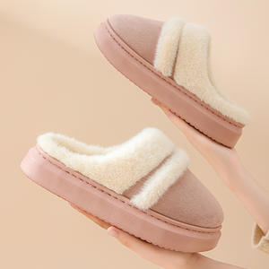 Pantuflas Personalizadas de Felpa Suave, Estilo Nuevo, para Invierno, Cómodas, con Plantilla Cálida de Algodón para Mujer - Product Image 3