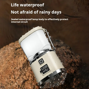 Portable Plusieurs Sources Lumineuses Camping Lumière Type C USB Rechargeable Voyage Randonnée En Plein Air D'urgence LED Tente Camping Lanterne - Product Image 4