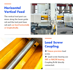 Độ chính xác cao c5131 c5135 Trung Quốc Giá Kim Loại chuyển làm việc lớn lớn Heavy Duty nhãn hiệu cơ khí máy tiện đứng để bán - Product Image 4