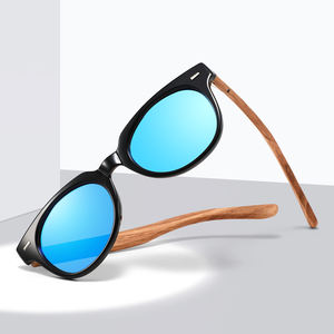 2025 nouveauté classique miroir nuances lunettes de soleil cadres ronds en bois lunettes de soleil usine en gros lunettes de soleil hommes - Product Image 5