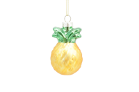 Creatieve handgemaakte glazen fruitserie kerstboomversieringen zoals kersen, ananas, sinaasappels