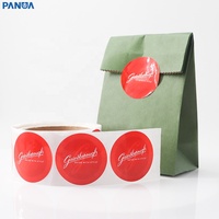 Autocollants cadeaux personnalisés numériques rapides, étiquettes autocollantes en vinyle imperméables, autocollants de sécurité avec logo cadeau, autocollants cadeaux