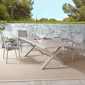 Hot Sale Rattan Wicker Furniture Outdoor Dining Set Garden Set PE Rattan Rattan Modern Outdoor Aluminum Chair Table