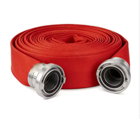 Tuyau d'incendie flexible en PVC à double gaine Guangbo Fire Equipment, rouge, plat, pour jardin, 1"-8", avec réduction fournisseur