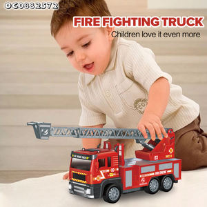 Città di salvataggio telecomando <span class=keywords><strong>rosso</strong></span> Mini antincendio <span class=keywords><strong>camion</strong></span> giocattoli 2025 auto fabbriche per bambini di 2 anni con scala aerea vendita - Product Image 6
