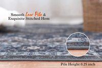 Tapis de couloir tufté et rembourré, idéal pour les animaux de compagnie, absorbant l'eau, avec support TPR antidérapant pour salon - Grande Vente