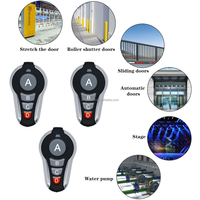 Télécommande universelle Zhipin 433 MHz KT88C à 4 boutons en plastique, portée 50 m, option copie code pour porte de garage, 2 piles CR2016