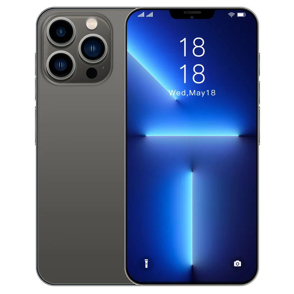 Chinese phone i13 Pro Max 6.7 inch 16GB + 512GB Android smartphone 10 core 5G phone face ID Unlocked version mobile phone