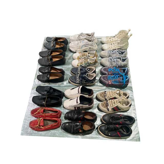 Wholesale Italy Brand Shoes Second Hand Branded Original Shoes in Bales Top Quality Designer Used Famous Luxury Boots for Men