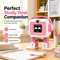 Robot de bureau EMO version IA ESP32-S3, robot interactif intelligent pour le chat et la danse, kit de développement DIY, Chine, taille d'écran 1