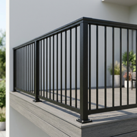 Rampe tubulaire en acier inoxydable anti-corrosion, étanche et résistante à la rouille pour extérieur, villa, balcon, escalier, clôture, balustrade, installation facile