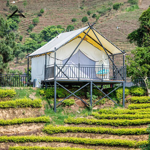 Le camping de luxe comprend des tentes, des complexes imperméables, du tissu Oxford, des tuyaux en acier galvanisé et des tentes personnalisables de 35 carrés - Product Image 4