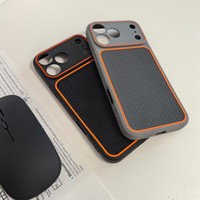 Nouvelle coque de téléphone en TPU souple texturé avec grande fenêtre, compatible avec la recharge sans fil et magnétique pour iPhone 17 Pro Max