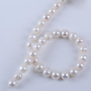 Wholesale 12-13mm Freshwater Button Shape Button Necklaces DIY Semi-Finished Materials <b>Loose</b> <b>Beads</b> Good Quality - Product Image 3