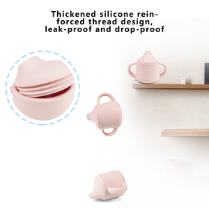Gobelet à bec souple en silicone pour bébé, écologique, 2 en 1, anti-chute - Product Image 3