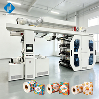 Machine d'impression flexographique à engrenages planétaires à économie d'énergie pour l'impression de sacs en papier kraft 4 à 6 couleurs
