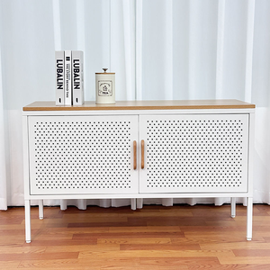 Moderner Einfacher Metall-TV-Schrank Einfacher TV-Tischständer Stahl-Aufbewahrungsschrank - Product Image 1