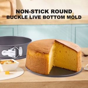 Lock Non-Stick <b>Cake</b> <b>Mold</b> with Mousse Honeycomb Buckle Carbon Steel Plate Live Bottom <b>Mold</b>-Baking Tools - Product Image 3