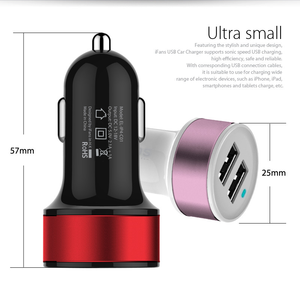 Chargeur de voiture en aluminium à double port USB 12V 24V, charge rapide adaptative - Product Image 4