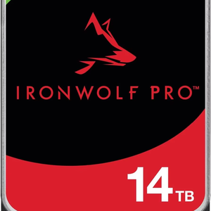 Disque dur NAS IronWolf Pro 14 To 3,5 pouces 6 Gb/s 7200 tr/min 256 Mo HDD ST14000NE0008 Capacité de 14 To offrant un espace de stockage généreux pour les volumes importants - Product Image 1