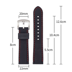 Correa de Reloj Deportiva de Silicona de 16mm 18mm 20mm 22mm 24mm, Correa de Muñeca Universal de Liberación Rápida para <span class=keywords><strong>Huawei</strong></span> <span class=keywords><strong>Watch</strong></span> <span class=keywords><strong>Gt</strong></span> 2/ <span class=keywords><strong>2e</strong></span> <span class=keywords><strong>Pro</strong></span> - Product Image 6