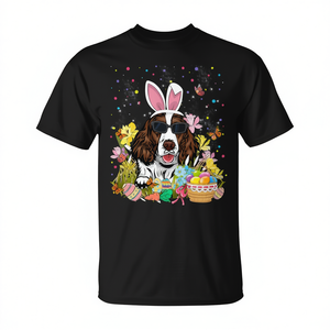 T-shirt haut de gamme English Springer Spaniel Bunny Ears Easter Basket Stuffers - Product Image 2