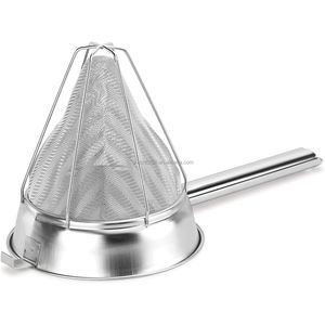 <span class=keywords><strong>Colador</strong></span> de Caldo Reforzado de Acero Inoxidable 18/8, <span class=keywords><strong>Colador</strong></span> <span class=keywords><strong>Chino</strong></span> de Malla Fina de Acero Inoxidable, Juego de Coladores Chinos de Acero Inoxidable - Product Image 3