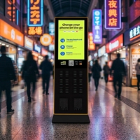 Borne de recharge portable sur pied à 48 emplacements, 8000 mAh, 15 W, à charge rapide, pour partage de batteries externes et de téléphones portables