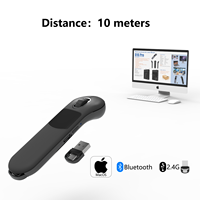 Uzaktan Kumandalı Hava Lazerli Mouse Kablosuz Dokunmatik Panel Sunum Klikleyici Kamera Deklanşörü Sayfa Çevirici PPT Dizüstü Bilgisayar Telefon Tablet PC için