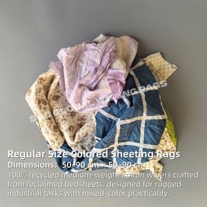 Trapos de Limpieza Prensados de 25 kg, Trapos de Tela de Colores, Trapos de Algodón Cortados, Trapos de Algodón Industriales y Marinos para Limpieza - Product Image 2