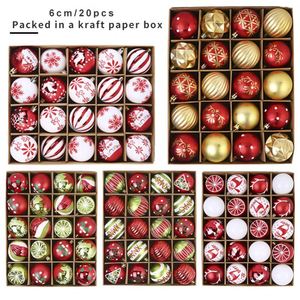 20pcs High Quality Shatterproof <b>Plastic</b> Christmas <b>Tree</b> Baubles Full Color Printed Custom Decorations Set - Product Image 2