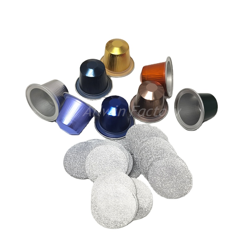 Пустые капсулы, крышка из алюминиевой фольги, крышки для кофейных капсул Nespresso для упаковки кофейных капсул, крышки из алюминиевой фольги