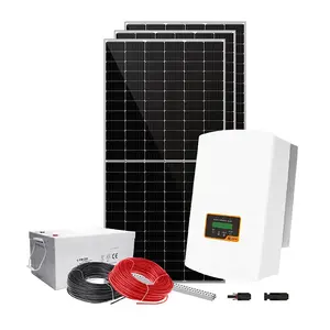 Complete Off-Grid Solar Power System Kits 5kW to 25kW 6000W to 10000W Power Capacity Includes All Components