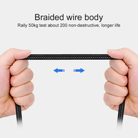 Cable USB-C de Nailon Trenzado de 1-3m, Ángulo Recto de 90 Grados, Carga Rápida, Doble Codo, Tipo C, Conductor de Cobre Puro para Teléfono Móvil