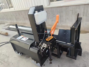 Accesorio de procesador de leña BRT 30T Skid Steer Max 17,7 "Corte 25" Motosierra Cuña de 4 vías/6 vías para maquinaria forestal pequeña - Product Image 6