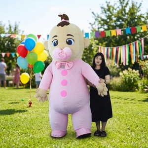 2026 Hochwertiges, niedliches <span class=keywords><strong>JJ</strong></span> Unisex Erwachsenen-Weihnachts-Plüsch-Fell aufblasbares Maskottchen-Kostüm für Partys und zum Umhergehen - Product Image 2
