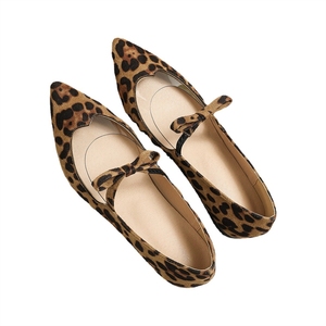 Factory Wholesale Women's Leopard Print Flats - Pointed Toe With Ankle Strap for Daily Casual & Vacation Wear - Product Image 5
