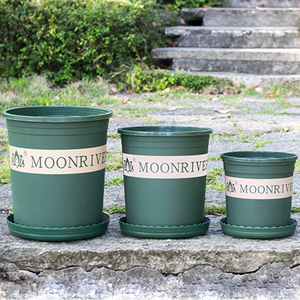 Vente en gros de fournitures de pépinière bon marché Petits pots de jardinière de jardin en plastique durable de 1 gallon Conteneur de départ de graines vertes <span class=keywords><strong>pour</strong></span> un usage domestique - Product Image 3