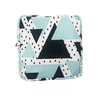 Sac de rangement portable en coton réutilisable et pliable pour serviettes hygiéniques, porte-tampons à fermeture éclair, pochette à monnaie, vente en gros